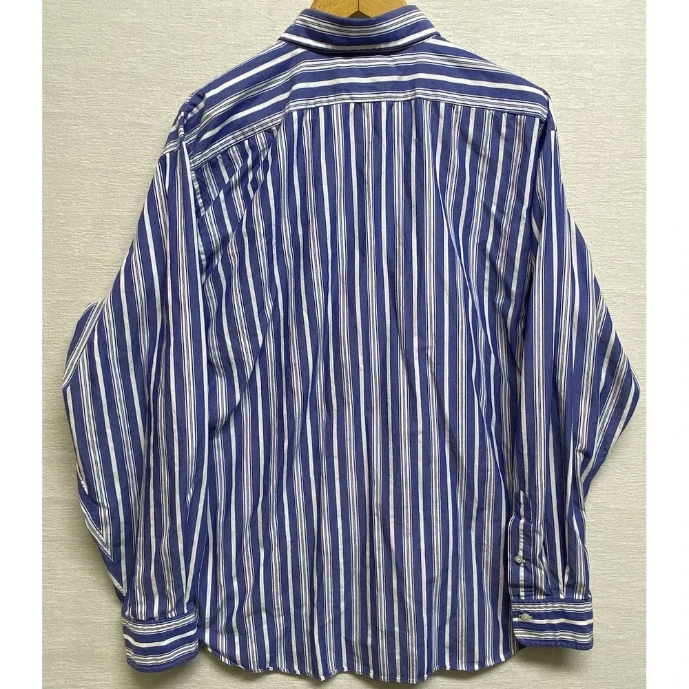 Polo Ralph Lauren Alcott Button Down Shirt‎ Mens 17 1/2 (36/37) Striped Pony